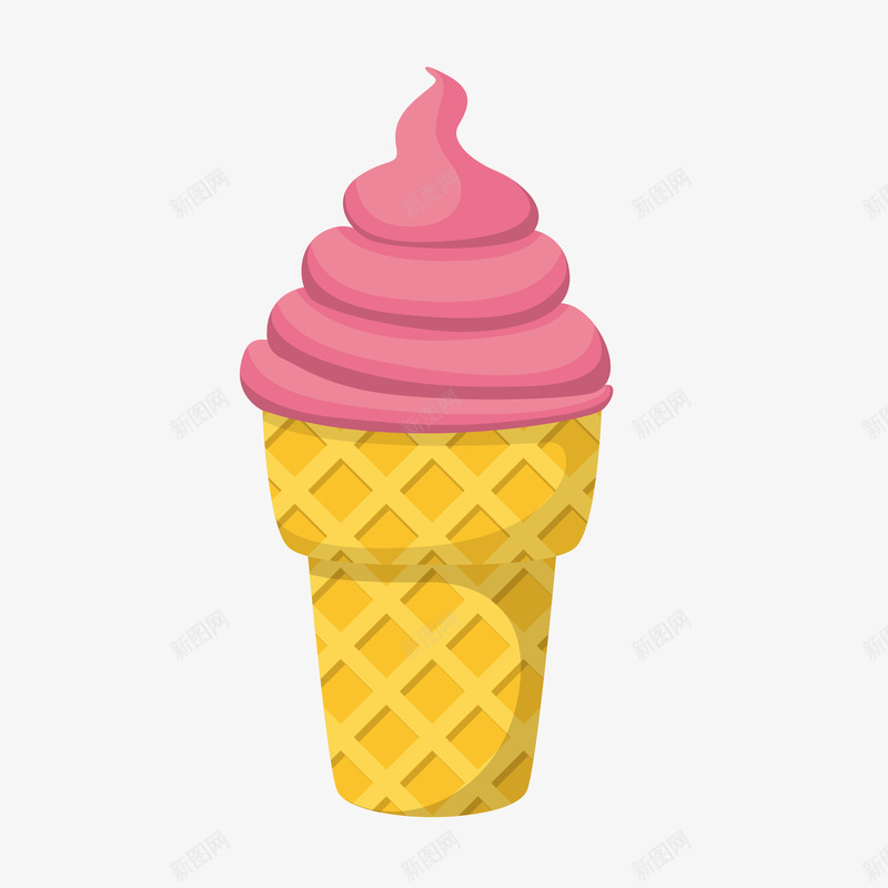 手绘卡通草莓雪糕图矢量图eps免抠素材_88icon https://88icon.com 免抠图PNG 卡通 手绘 草莓 雪糕 矢量图