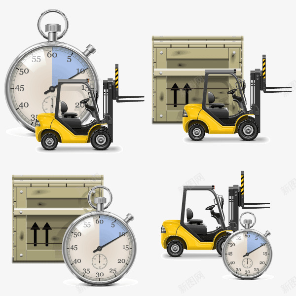 物流货物卡车快递装饰png免抠素材_88icon https://88icon.com 快递 拉货车 物流货物 秒表 装饰矢量图 货物 运输