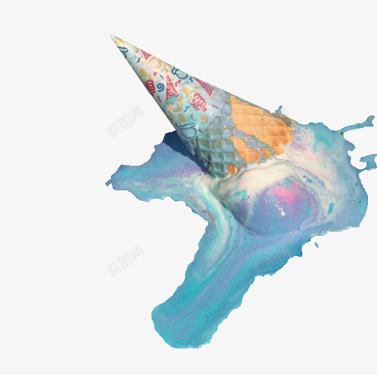 蒸汽波风格雪糕筒png免抠素材_88icon https://88icon.com 免抠下载 实物 手绘 蒸汽波风格 装饰 雪糕筒