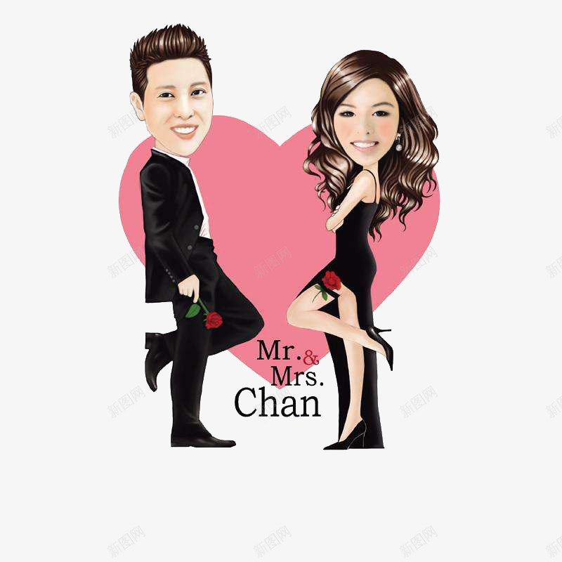 结婚人形立牌png免抠素材_88icon https://88icon.com 人形立牌 喜庆 立牌 结婚 设计