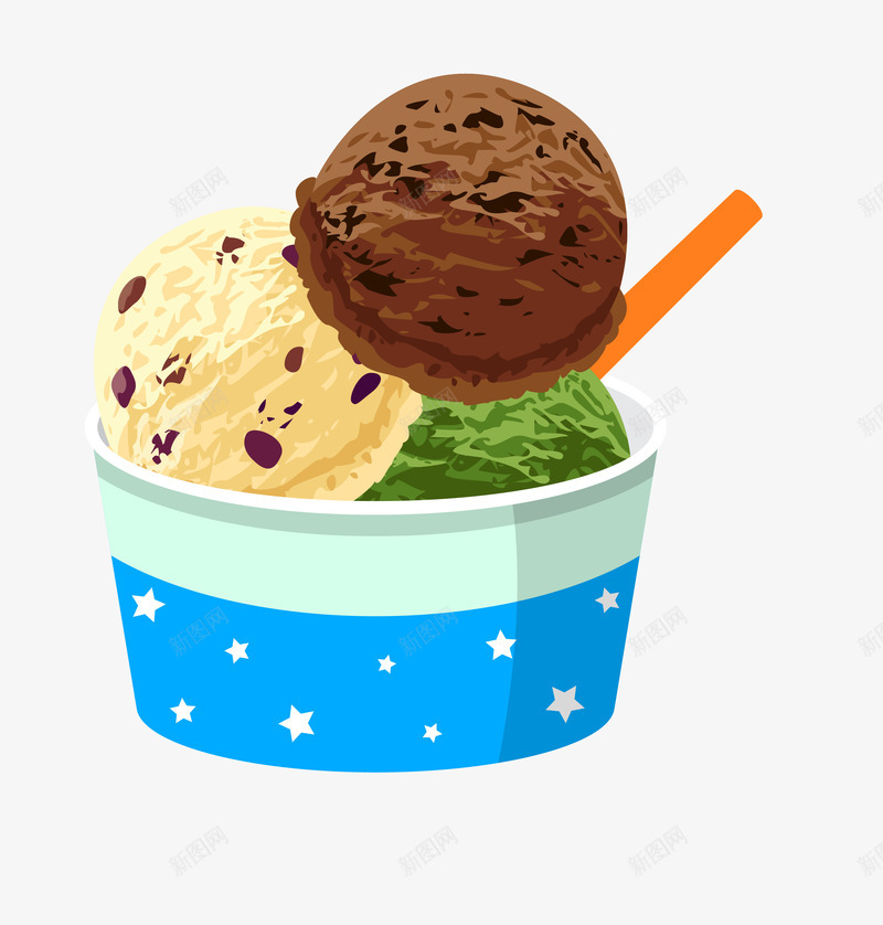 手绘卡通一碗冰激凌球png免抠素材_88icon https://88icon.com 冰激凌 卡通美食封面设计 夏日主题 广告设计 海报设计 美食 美食海报设计 雪糕