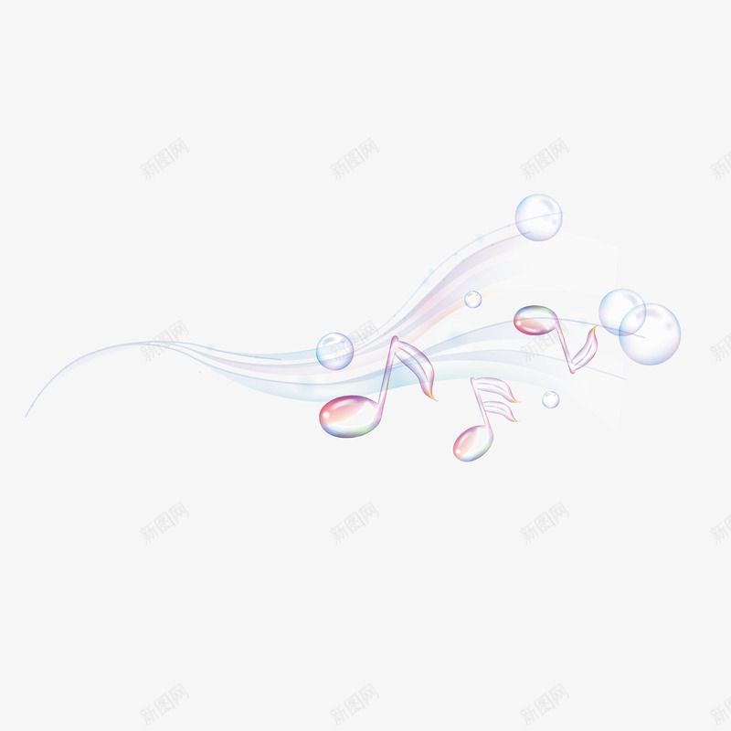 音符png免抠素材_88icon https://88icon.com 卡通 浪漫 韩国风格 音乐 音符花边
