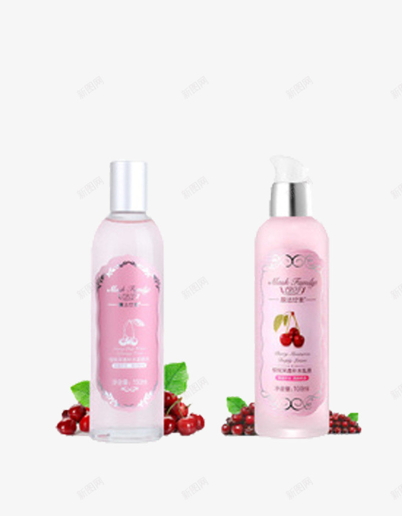 膜法世家樱桃水png免抠素材_88icon https://88icon.com 叶子 护肤品 樱桃 水 膜法世家产品