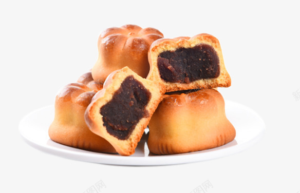 香楠红豆烧饼png免抠素材_88icon https://88icon.com 产品实物 传统糕点 小吃 手工 杭州特产 点心 特产 茶点 零食 香楠红豆烧饼