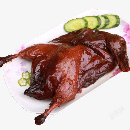 一只卤烤鸭png免抠素材_88icon https://88icon.com 卤烤鸭 小吃 熟食 美食 零食 鸭肉类