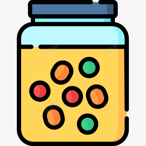 彩色手绘零食瓶子元素psd免抠素材_88icon https://88icon.com 创意 吃的 圆柱 彩色 手绘 瓶子 盖子 美食 食物