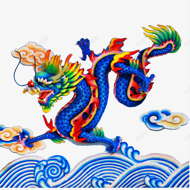 中国龙纸雕元素png免抠素材_88icon https://88icon.com 中国龙 吉祥物 纸雕元素 龙
