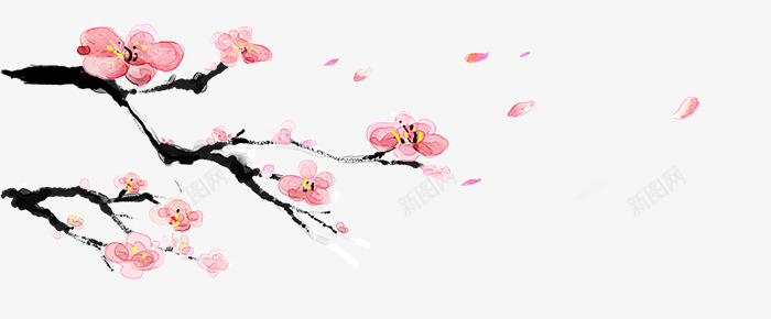 古风梅花主页装修png免抠素材_88icon https://88icon.com 主页 古风 梅花 装修
