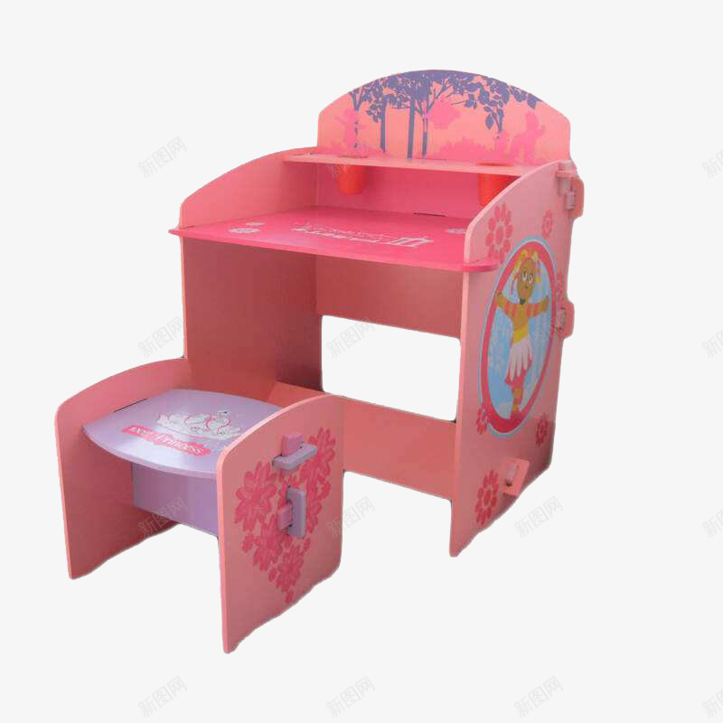儿童学习桌套装png免抠素材_88icon https://88icon.com 产品实物 公主桌椅 家具套装 家具家居 广告 装饰