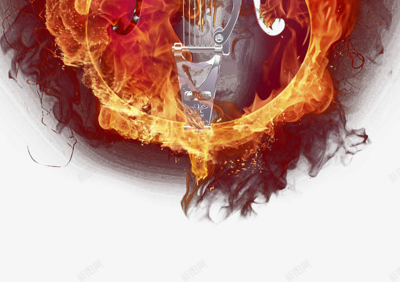 火焰吉他png免抠素材_88icon https://88icon.com 免费 免费下载 吉他 浴火重生 火焰 火焰喷射 红色 高清