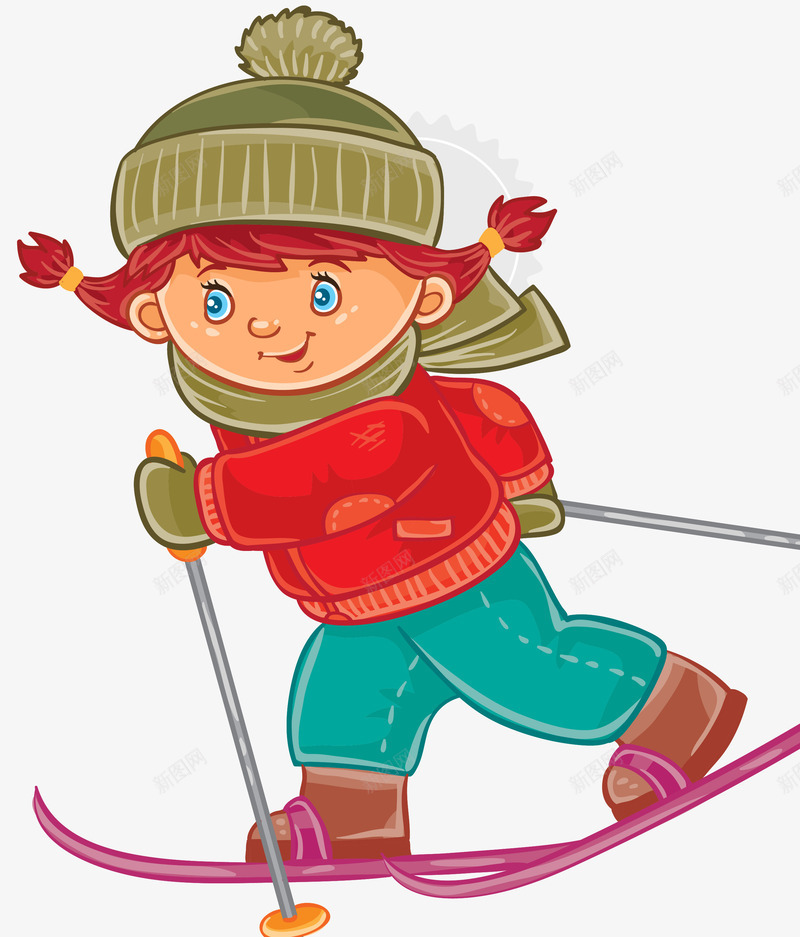小孩子滑雪旅游片矢量图ai免抠素材_88icon https://88icon.com 出游季 卡通 寒假旅游 小人 小孩子 海报设计 滑雪 滑雪运动 激情滑雪 矢量图