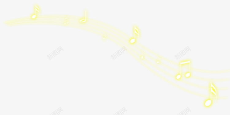 金色音符png免抠素材_88icon https://88icon.com 五线谱 金色 音符