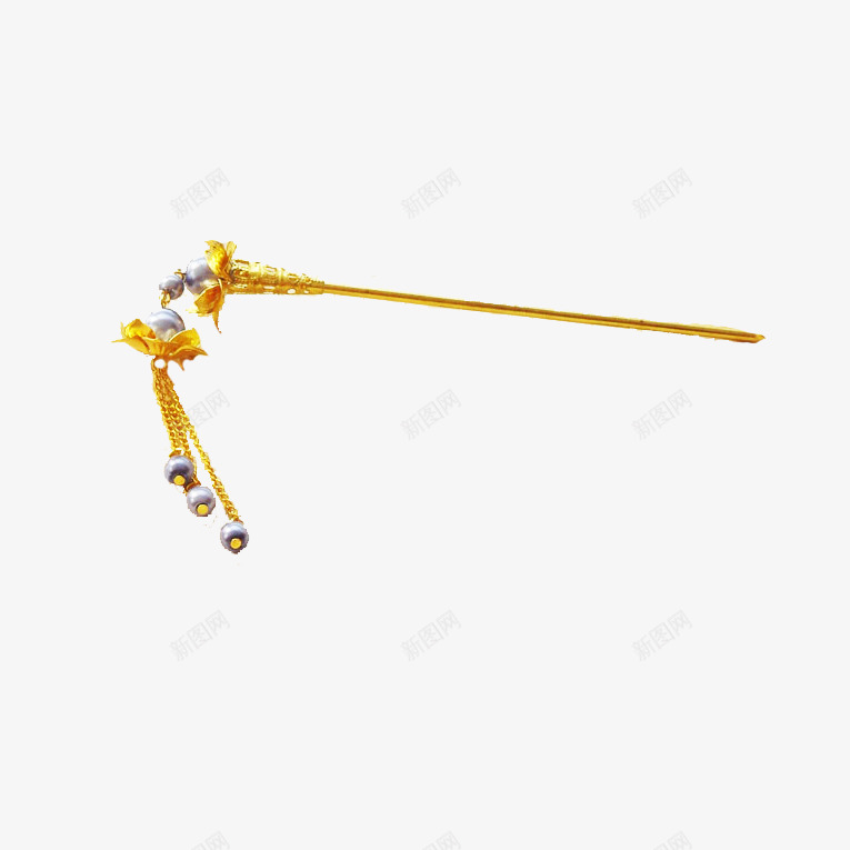 珍珠步摇金色发簪png免抠素材_88icon https://88icon.com 中国风 发簪 古代头饰 古风配饰 女性饰品 步摇 珍珠 珍珠吊坠 金色发簪 饰品 首饰