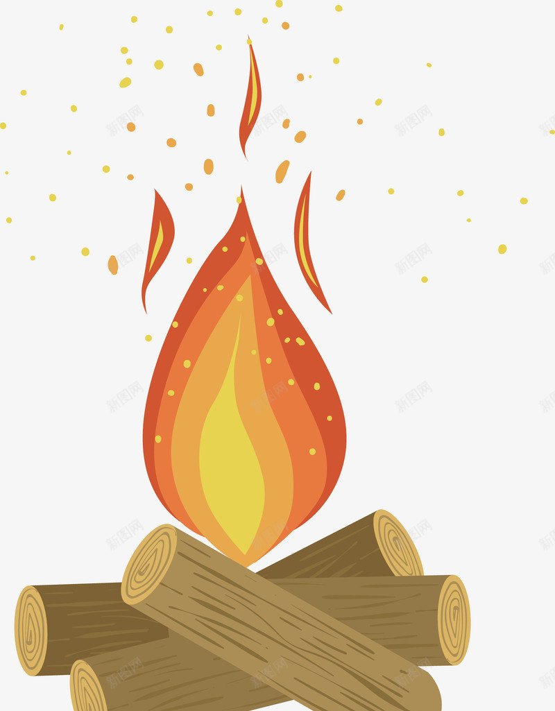 一个木制火堆矢量图eps免抠素材_88icon https://88icon.com 一个过对 木制 木制火堆 火堆 火堆PNG 火堆元素 矢量图 矢量火堆