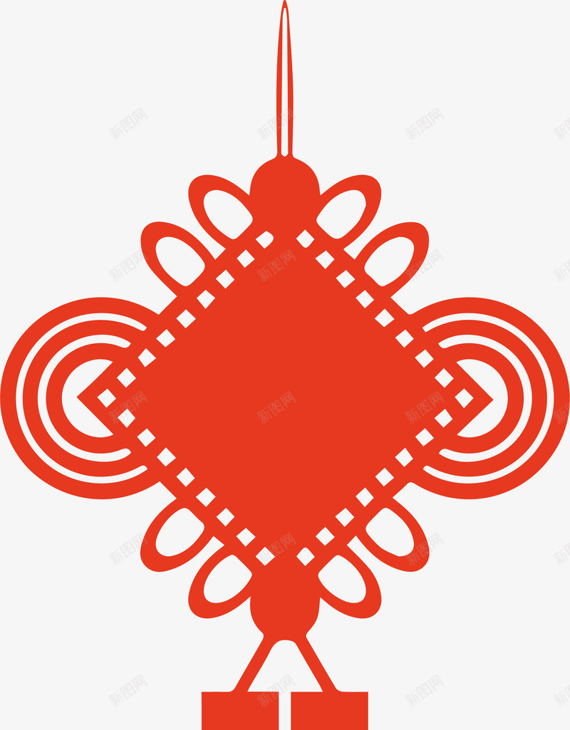 中国结剪纸装饰图案png免抠素材_88icon https://88icon.com 中国结 中国结剪纸 中国结图案 中国结边框 中国风中国结 中式花纹 同心结
