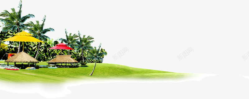 热带海边风景png免抠素材_88icon https://88icon.com 休闲 度假 海边 热带 风景