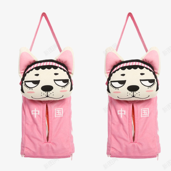 汽车座椅挂袋png免抠素材_88icon https://88icon.com 卡通挂袋 布艺挂袋 车内挂袋 车饰