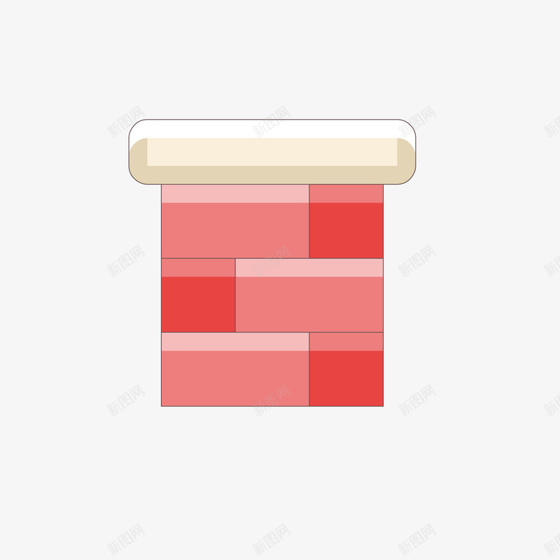 红色方形烟囱圣诞元素矢量图ai免抠素材_88icon https://88icon.com 圣诞 平面 形状 方形 烟囱 红色 节日 矢量图