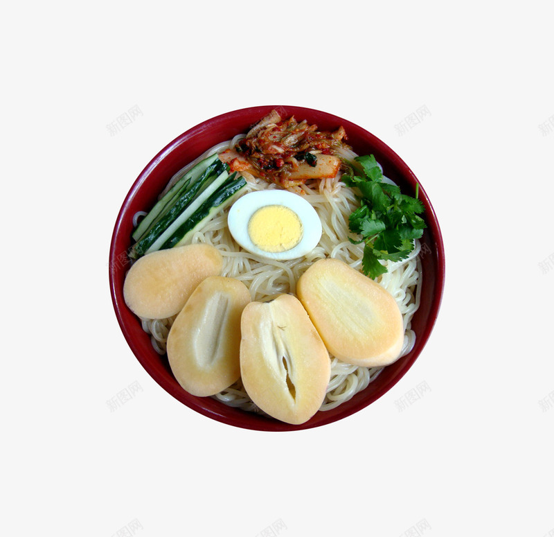 人参果冷面png免抠素材_88icon https://88icon.com 冷面 香菜 鸡蛋 黄瓜条