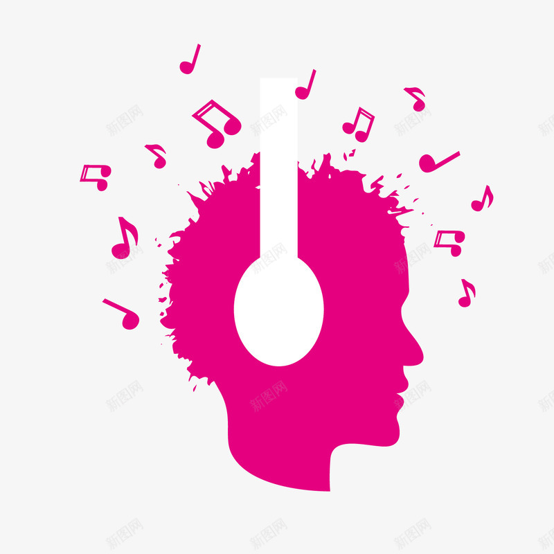 红色音乐音符侧面肖像剪影png免抠素材_88icon https://88icon.com nbsp 侧面 剪影 矢量剪影 红色 红色剪影 红色矢量 肖像 音乐 音乐音符 音符