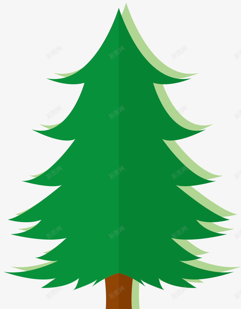 对称的立体雪松矢量图eps免抠素材_88icon https://88icon.com 卡通雪松 卡通风格 对称 松树 矢量图 矢量雪松 雪松 雪松木