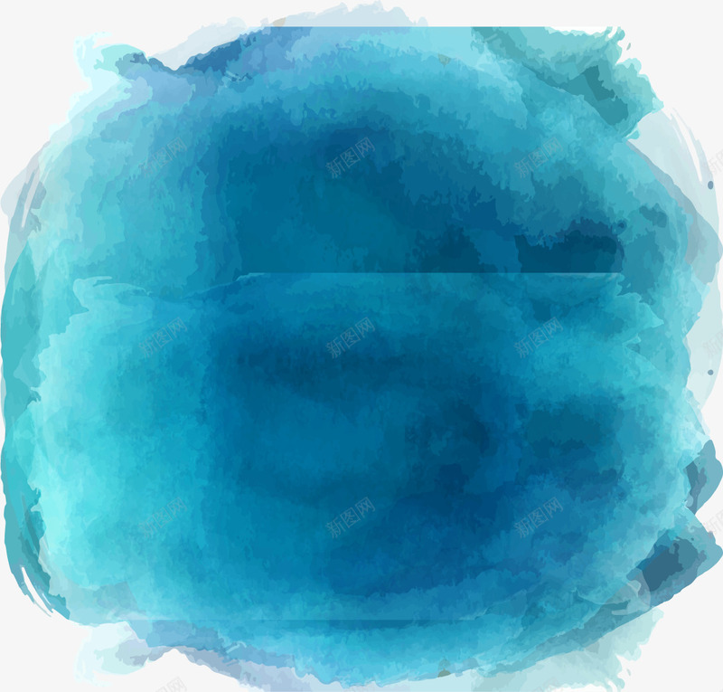 水彩蓝色涂鸦背景png免抠素材_88icon https://88icon.com 水彩 泼墨背景 涂鸦 矢量素材 蓝色