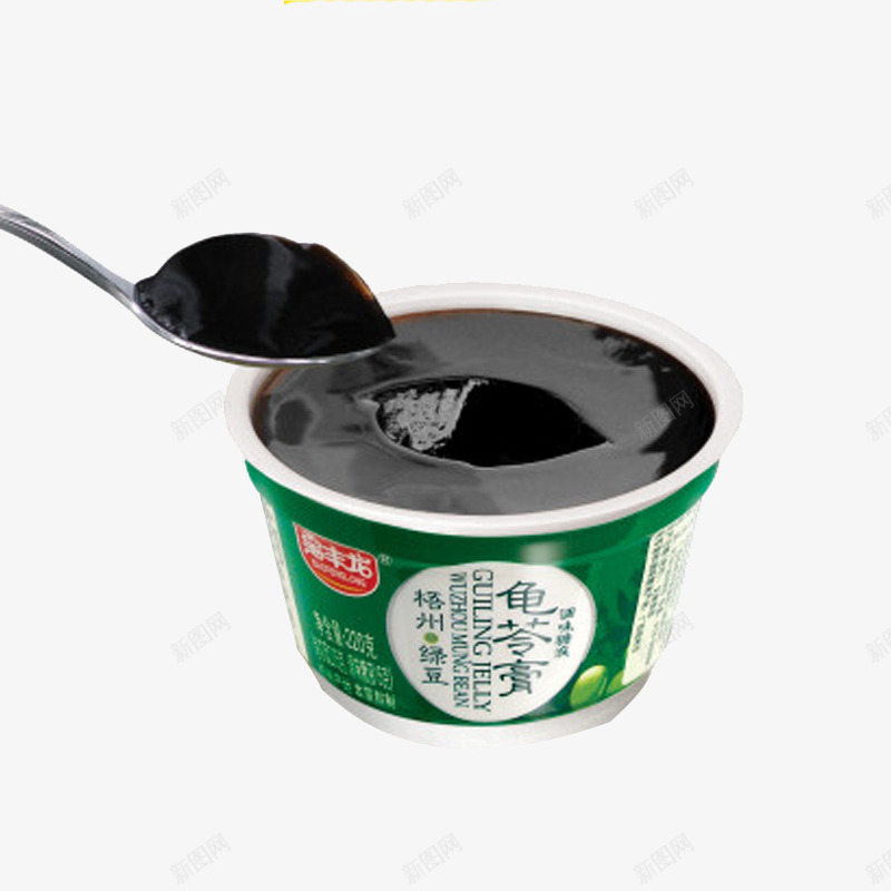 家庭装龟苓膏实物png免抠素材_88icon https://88icon.com 清热败火食材 零食小吃 黑色果冻状 龟苓膏