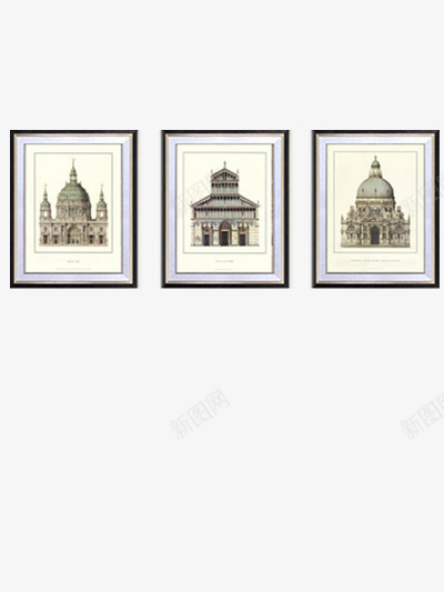 城堡客厅挂画png免抠素材_88icon https://88icon.com 城堡元素 客厅挂画 挂画素材 挂画组合