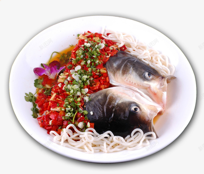 剁椒鱼头摄影图png免抠素材_88icon https://88icon.com 剁椒 美食 辣椒 面条 鱼头 鱼肉