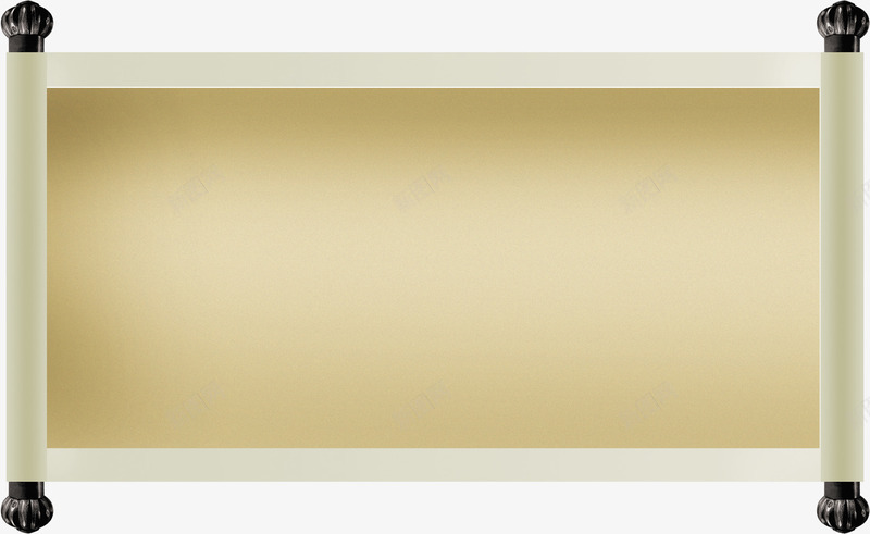 中国风质感卷轴png免抠素材_88icon https://88icon.com 卷轴 国风 设计 质感