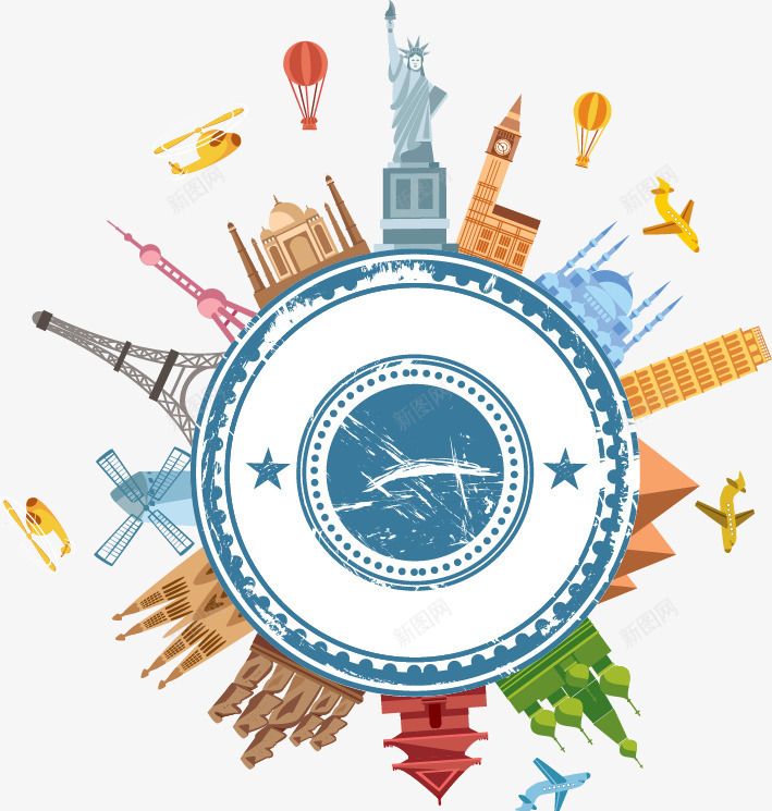 世界著名建筑圆环png免抠素材_88icon https://88icon.com 世界 图片 建筑 著名