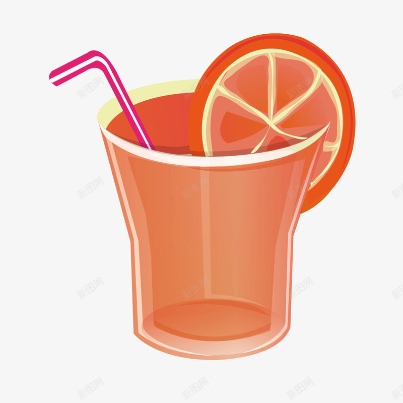 水果饮料杯子冷饮png免抠素材_88icon https://88icon.com 吸管 杯子 果汁 水果饮料 矢量冷饮