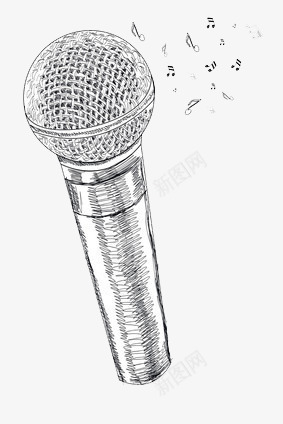 卡拉OKpng免抠素材_88icon https://88icon.com 话筒 音符 麦霸