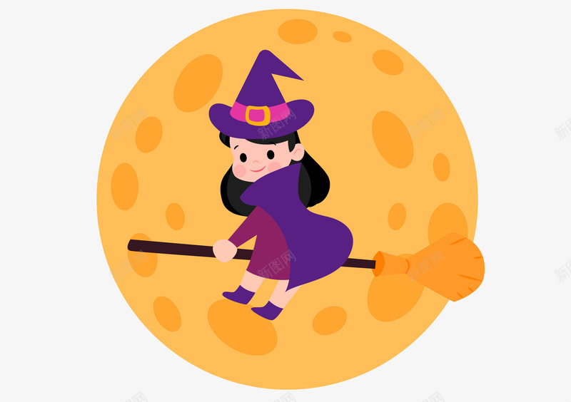 万圣节女巫元素帽子矢量图ai免抠素材_88icon https://88icon.com 万圣节 女巫 帽子 设计元素 矢量图