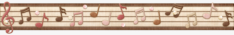 谱曲边纹png免抠素材_88icon https://88icon.com 五线谱 手绘 装饰物 音符