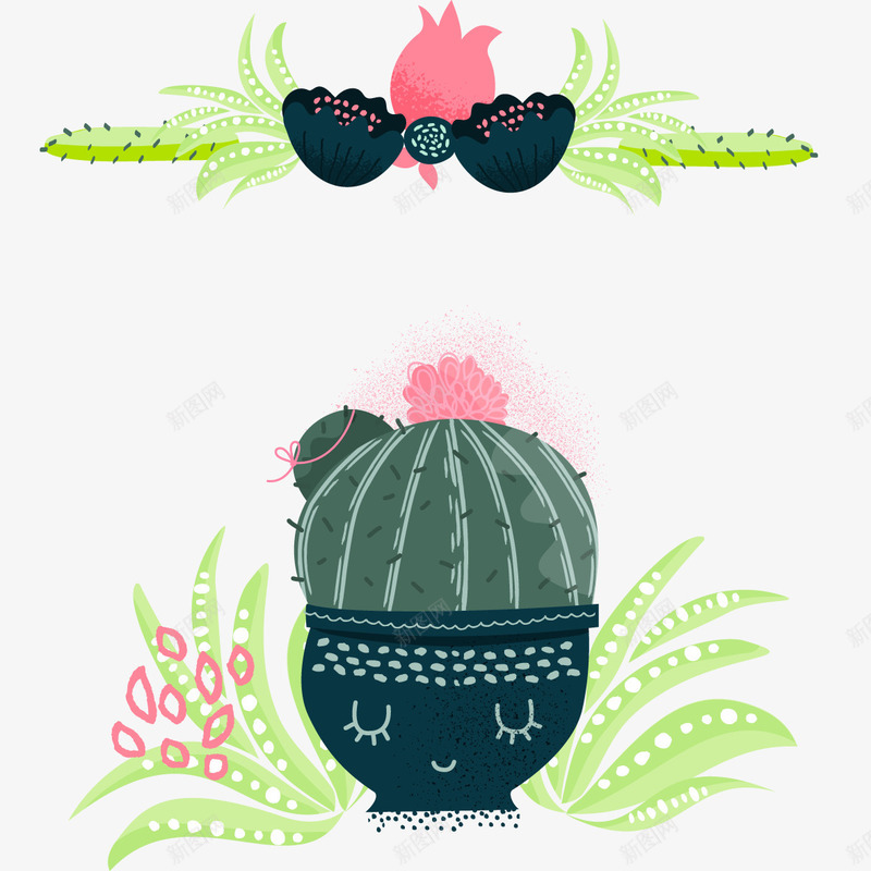 文艺手绘盆栽仙人掌png免抠素材_88icon https://88icon.com 仙人掌 手绘 文艺 文艺手绘盆栽仙人掌 植物 盆栽 绿色