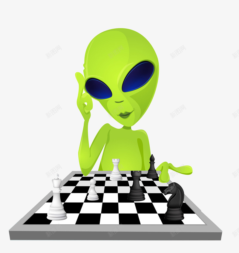 下棋的绿人png免抠素材_88icon https://88icon.com 下棋 休闲 修养身心 卡通 对决 对局 愉悦 消遣 游戏 琴棋