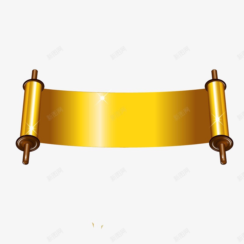 金属质感复古卷轴png免抠素材_88icon https://88icon.com 卷轴 复古 质感 金属 金属质感