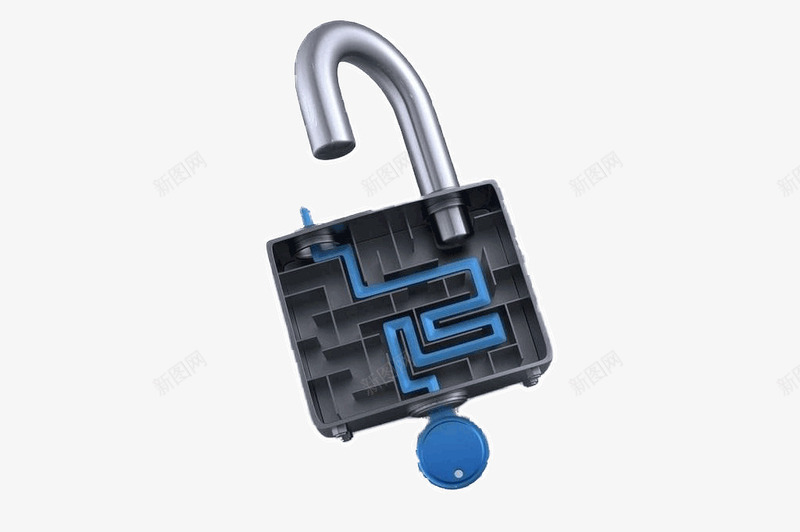 有趣的科技锁png免抠素材_88icon https://88icon.com 科技 银色 锁头 黑色