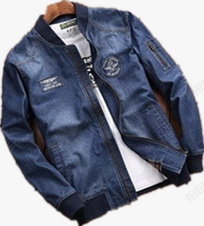 牛仔外套男png免抠素材_88icon https://88icon.com 产品实物 休闲 外穿 蓝色