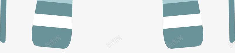 蓝色滑雪板png免抠素材_88icon https://88icon.com 冬季 扁平 滑雪板 蓝色