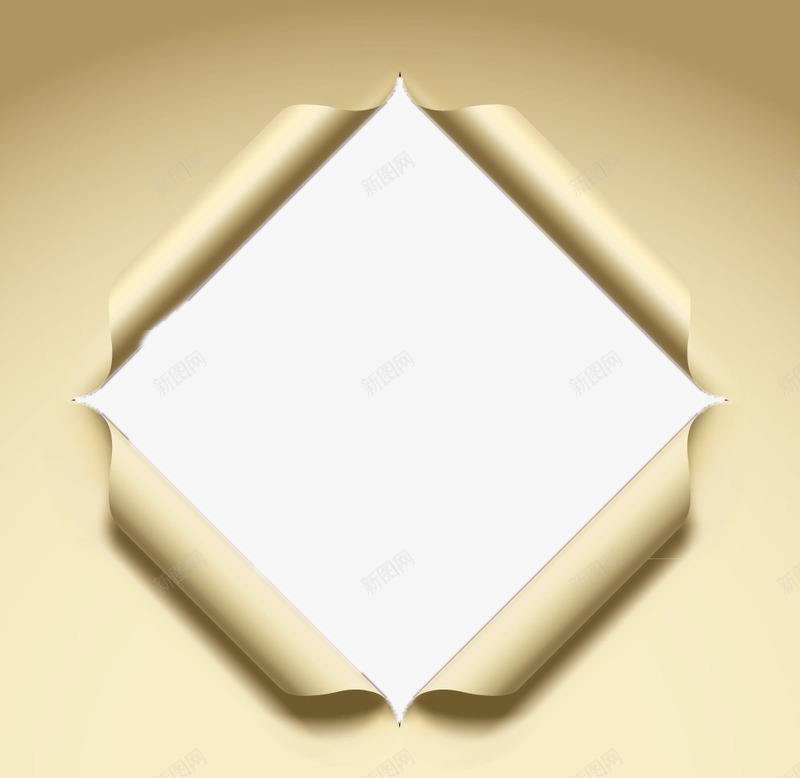 卷曲的纸纹png免抠素材_88icon https://88icon.com 创意 大方 现代 简单 边框