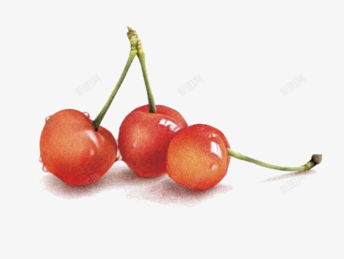 彩铅手绘樱桃插画png免抠素材_88icon https://88icon.com 彩铅手绘 手绘樱桃 插画