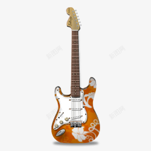 红色的电吉他png免抠素材_88icon https://88icon.com 产品 电吉他 电子产品 红色
