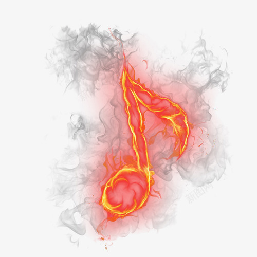 火音符psd免抠素材_88icon https://88icon.com 火音符
