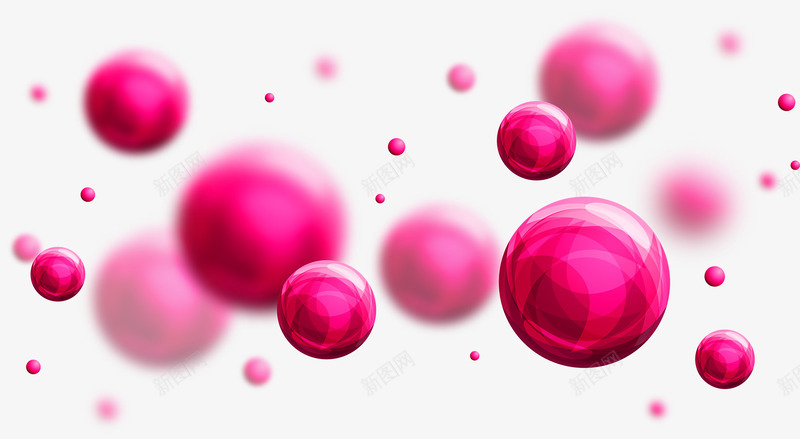 玫红色花纹圆球漂浮png免抠素材_88icon https://88icon.com 免抠PNG 圆球 漂浮素材 玫红色 花纹