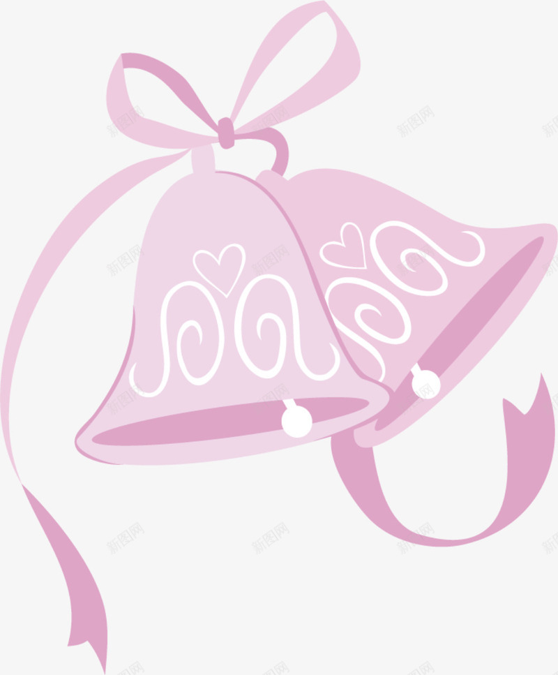 婚礼粉色铃铛装饰png免抠素材_88icon https://88icon.com 婚礼装饰 小清新 温馨 粉色铃铛 结婚铃铛 铃铛装饰