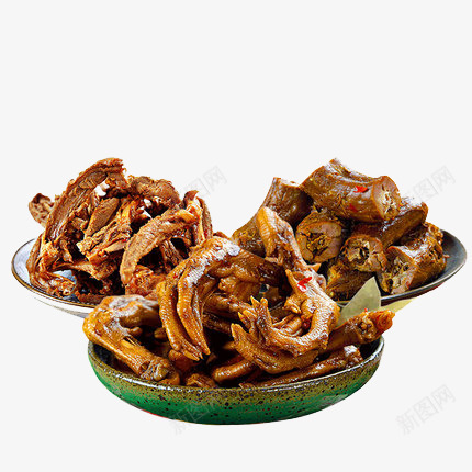 麻辣鸭爪png免抠素材_88icon https://88icon.com 休闲 卤味 小吃 零食 香辣鸭脖 鸭掌 鸭锁骨
