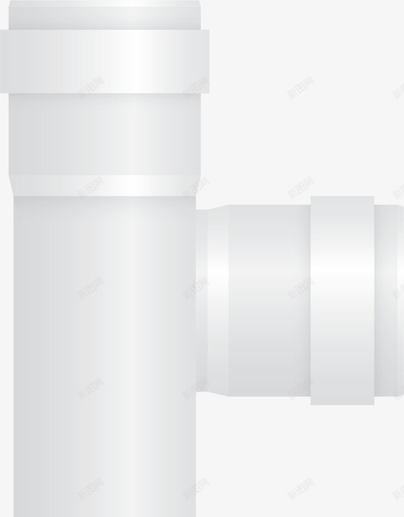 雪白色金属打磨水管png免抠素材_88icon https://88icon.com 卡通水管 卡通管子 打磨的水管 水管 白色管子 管子 雪白色