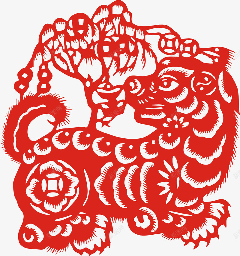 狗年窗花剪纸png免抠素材_88icon https://88icon.com 2018狗年 新年快乐 狗剪纸 狗年剪纸 狗年快乐 狗年挂历 狗年日历 狗年贺卡 窗花 红色剪纸